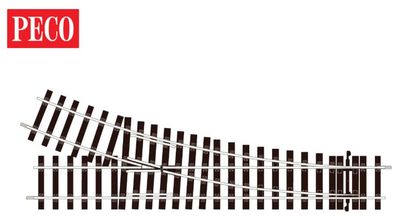 Peco STU750BH O Gauge Streamline Code 124 Bullhead No.2 Radius, Unifrog R/H Turnout