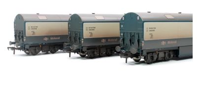 Heljan BR Motorail Pack 3: NVV Car Carrier Set BR Blue/Grey E96288/289/293E Weathered [9625] [*Summer Sale - SAVE £59!]