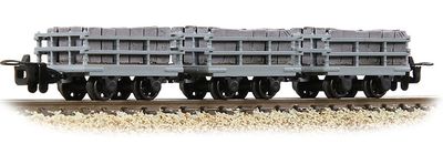 Bachmann OO-9 Narrow Gauge 393-227 Dinorwic Slate Wagons with sides 3-Pack Grey [WL]