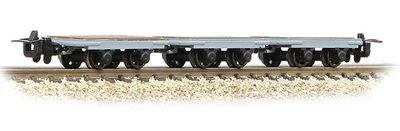 Bachmann OO-9 Narrow Gauge 393-225 Dinorwic Slate Wagons without sides 3-Pack Grey