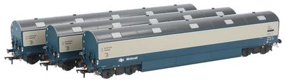Heljan BR Motorail Pack 2: NVX Car Carrier Set BR Blue/Grey E96291/294/299E [9624] [*Summer Sale - SAVE £57!]