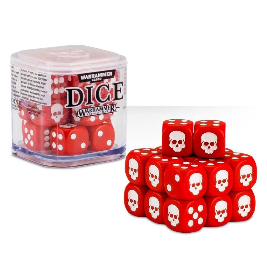 Citadel 12mm Dice Set - Choose Your Colour, Colour: Red