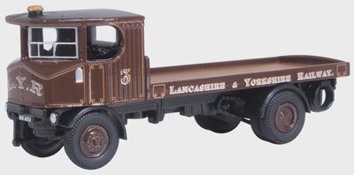 Oxford Diecast Sentinel Flatbed Lancashire &amp; Yorkshire Railway (1:76) [76SEN003]