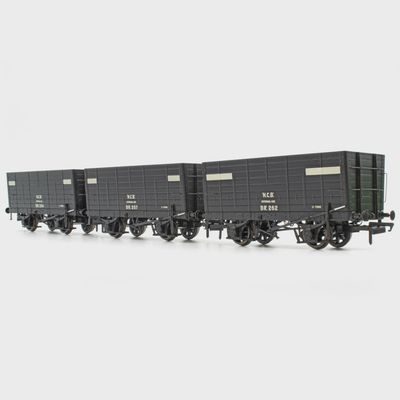 Accurascale P7 Hopper - NCB (Brodsworth) Black, with white planks - Triple Pack [ACC2832] [FREE UK SHIPPING!]