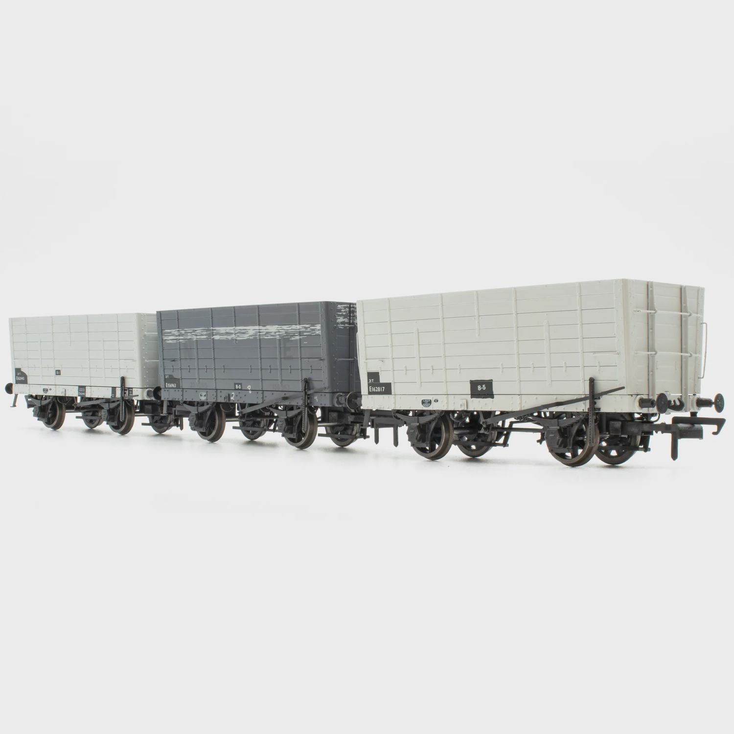 Accurascale DGM 12 Hopper - BR Grey, with black panels - Triple Pack [ACC2828] [FREE UK SHIPPING!]