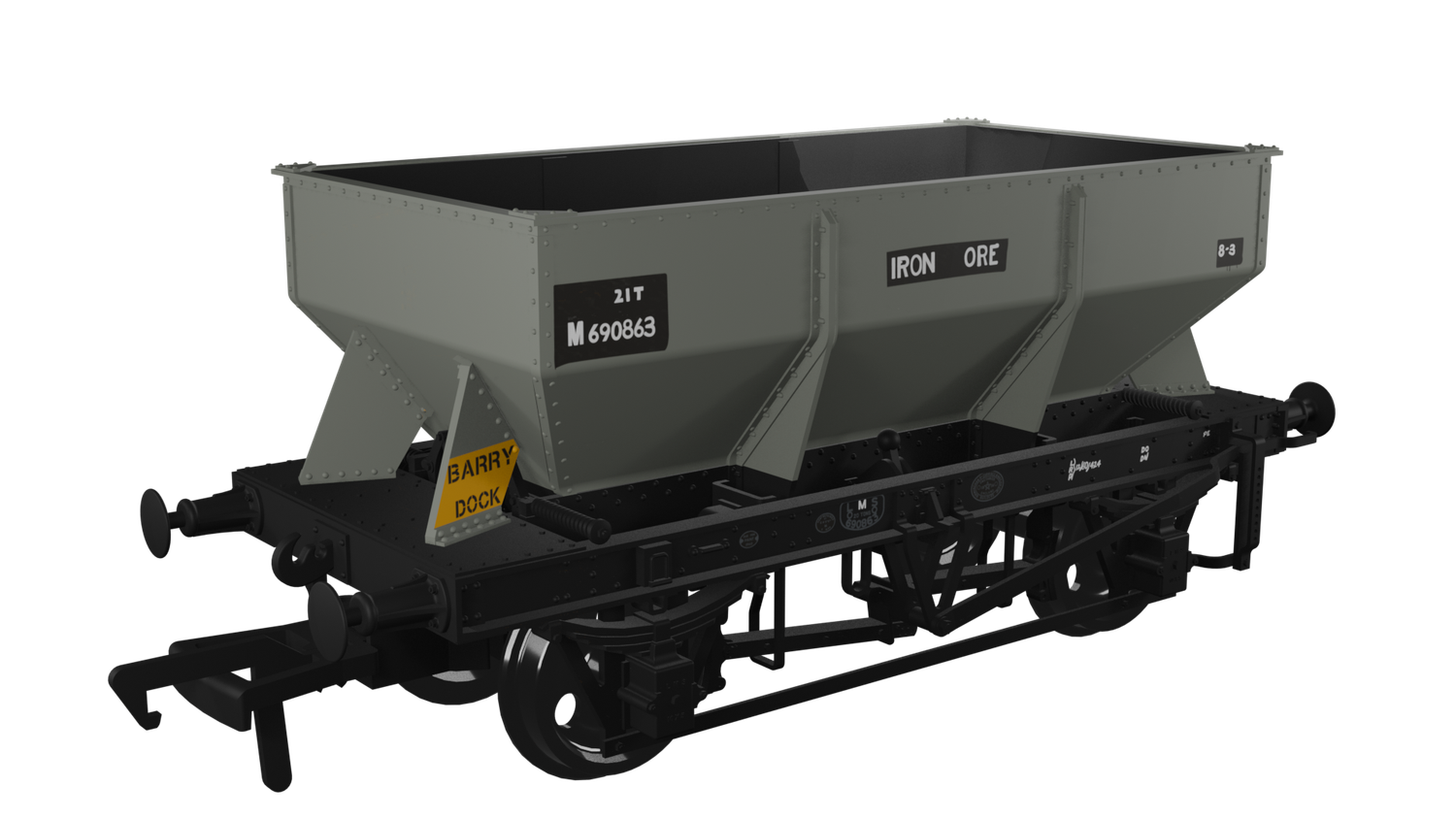 Rapido LMS Iron Ore Hopper – BR (Iron Ore) No.M690863 [963008]