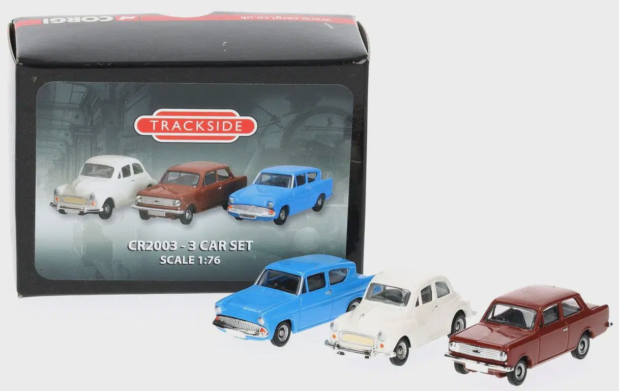 Corgi CR2003 3-Car Set (Morris Minor, Vauxhall Viva HA, Ford Anglia) (1:76)