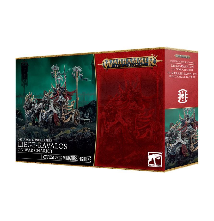 Age of Sigmar: Ossiarch Bonereapers, Liege-Kavalos on War Chariot [PRE-ORDER]