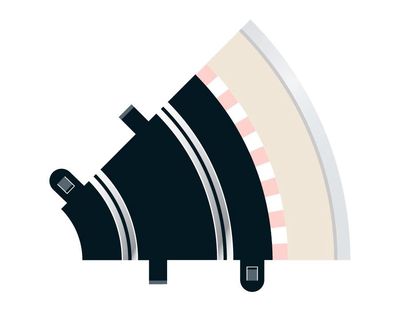 Scalextric C8202 Radius 1 Curve 45° x 2 [*Summer Sale - SAVE £3.10!]