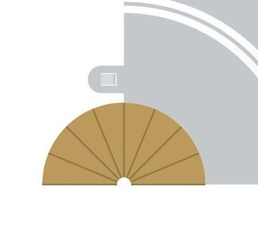 Scalextric C8279 Radius 1 Curve Inner Borders 180° x 2 [*Summer Sale - SAVE £2.74!]
