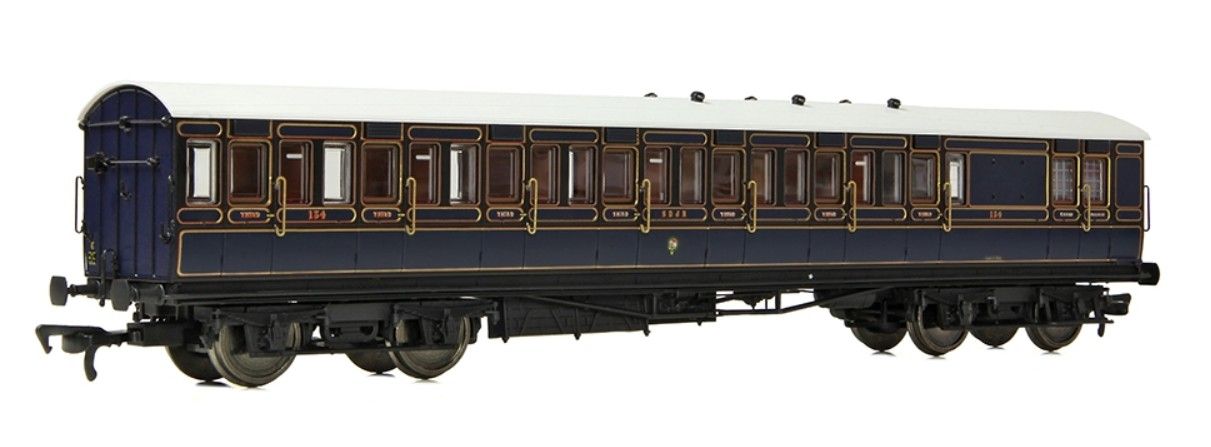 EFE Rail E86035 54ft non-Corridor Brake Third S&amp;DJR Lined Blue
