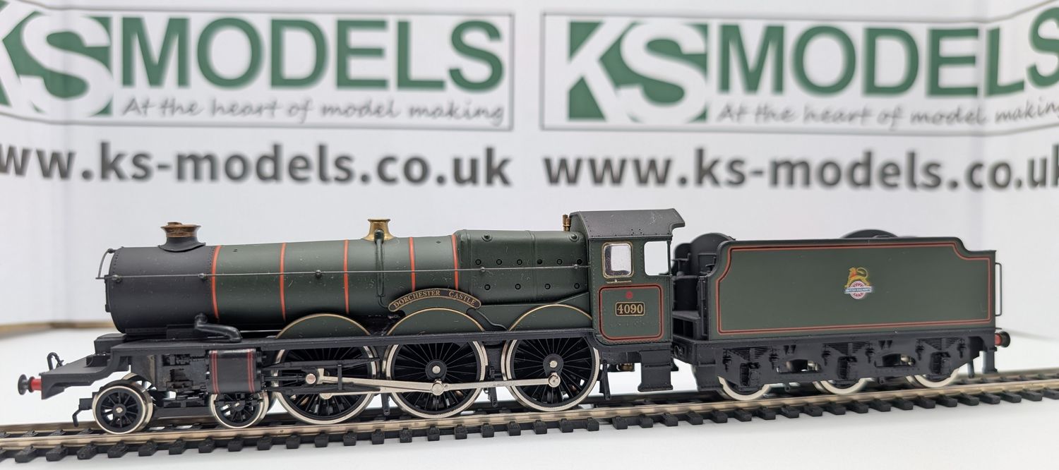 PRE-OWNED Dapol D5 'Dorchester Castle', 4090, BR Green, Early crest [C3]