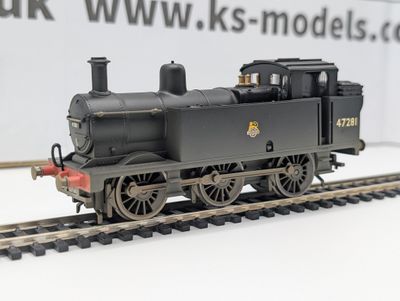 PRE-OWNED Hornby R2468 Jinty 3F, 47281, BR Black, early crest, factory weathered [C1]