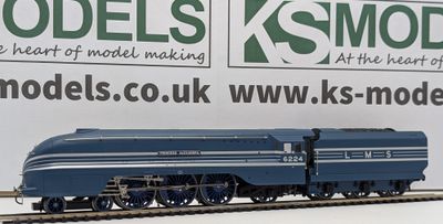 PRE-OWNED Hornby R3751 8P Coronation Class 'Princess Alexandra' 6224, LMS Blue, from Coronation Scot Train Pack [C3]