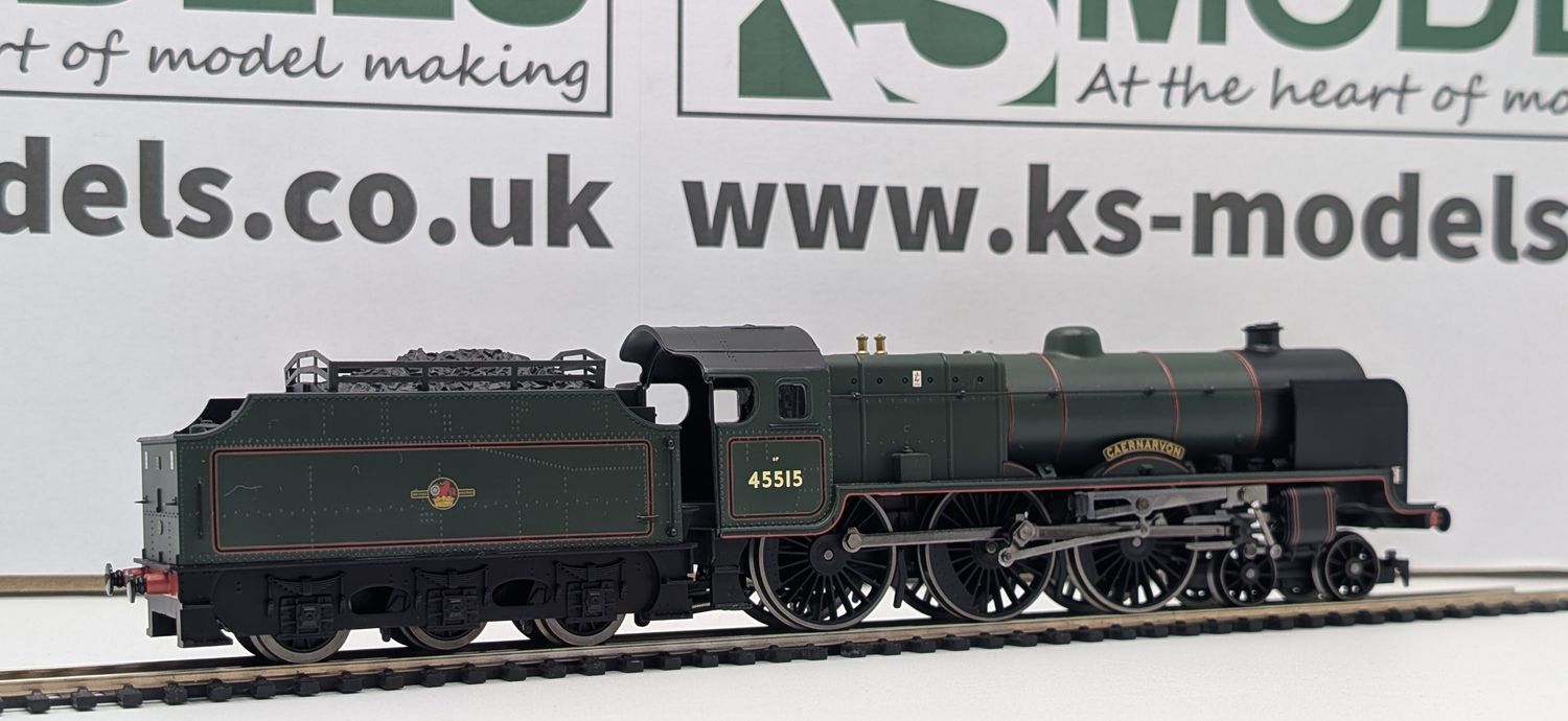 PRE-OWNED Hornby R2208 Patriot Class 'Caernarvon', 45515, BR Green, Late Crest [C1]
