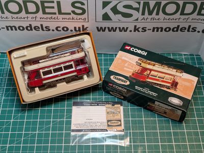 PRE-OWNED Corgi Tramway Classics: CC25201, Belfast City Tramways, Double Deck Open Top Tram (1:76)