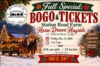 Horse Drawn Hayride 🍁 BOGO SPECIAL