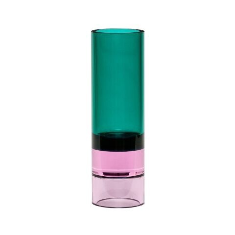 Astro Tealight Holder Green/Pink