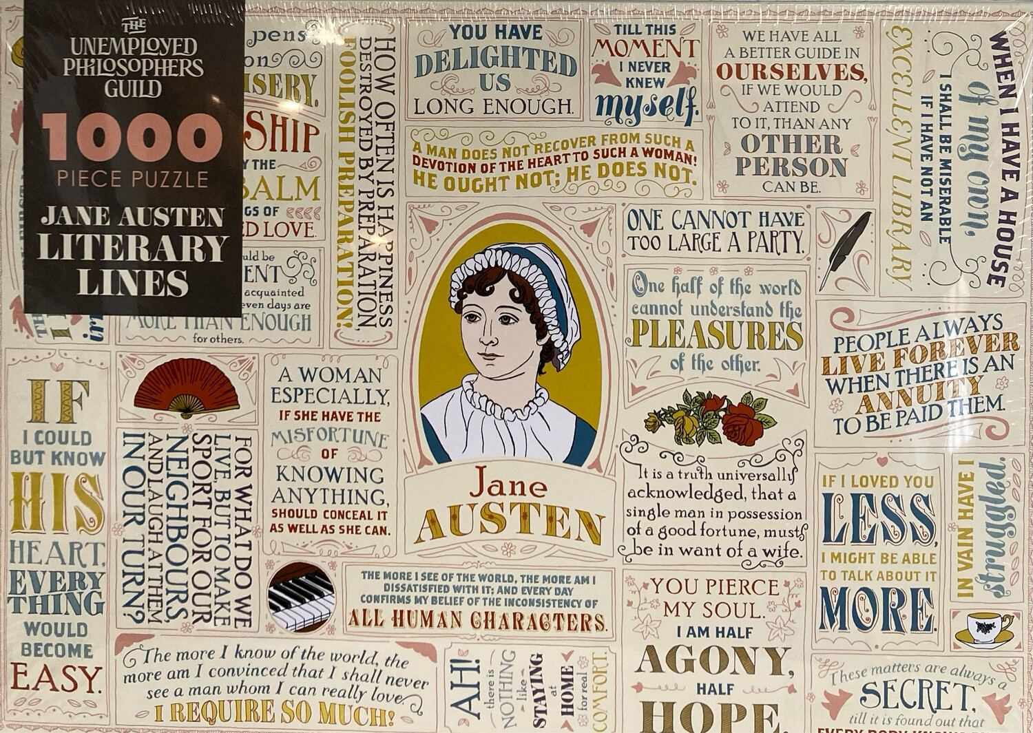 Jane Austen Literary Lines Puzzle 1000 pieces