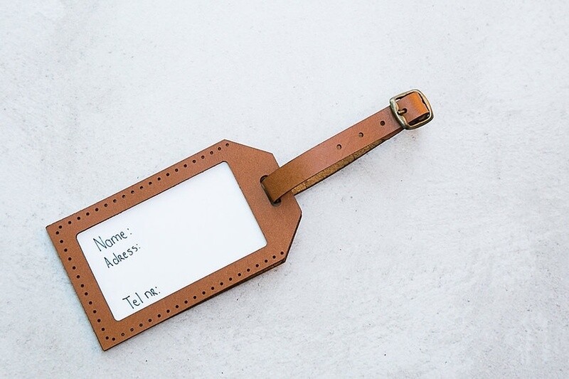 Leather Luggage Tag