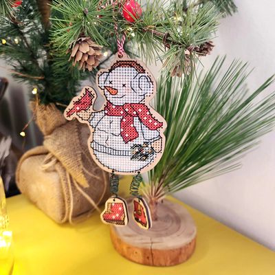 Cross Stitch Christmas Ornament – Various