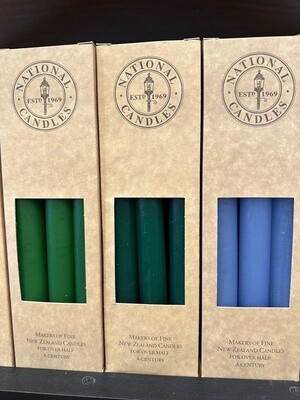 Coloured Candles Box of 6