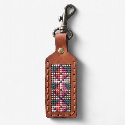 Leather Keyring Long