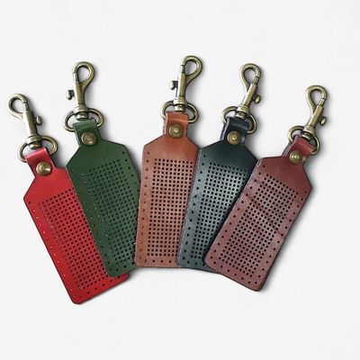 Leather Keyring Long