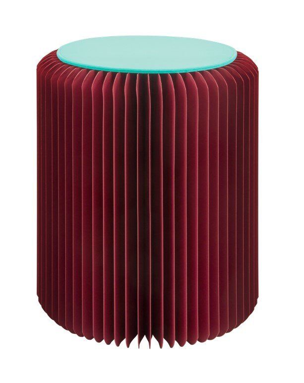 Paper Stool Papillon Bordeaux