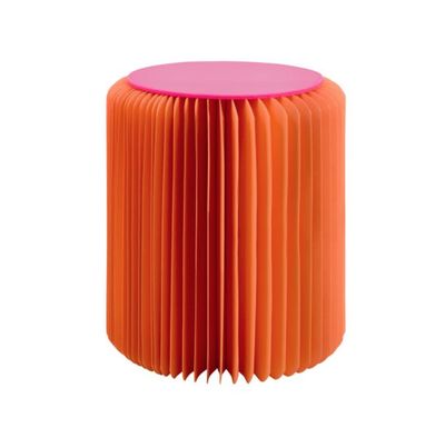 Paper Stool Papillon Orange