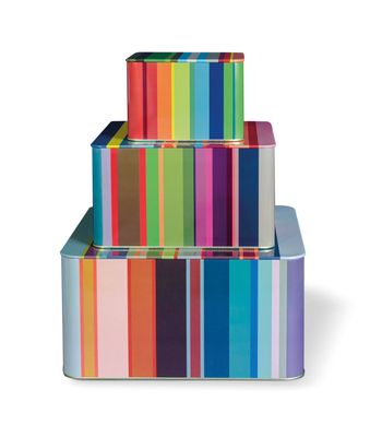 Tin Boxes Stripes set of 3