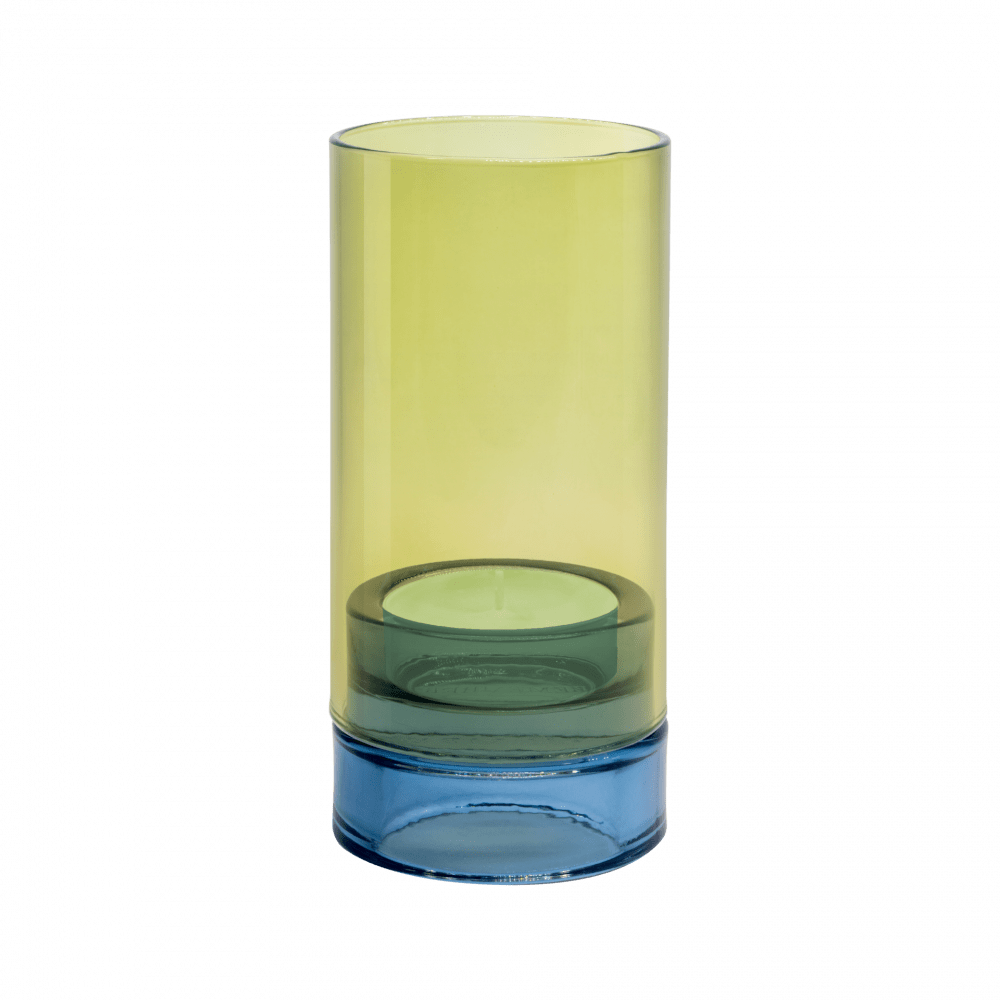 Glass Lantern Lys - Lime