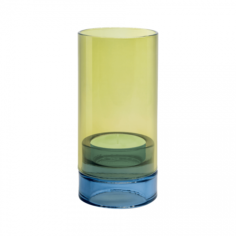 Glass Lantern Lys - Lime