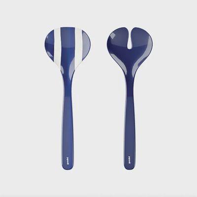 Guzzini Riviera Salad Servers Med Blue