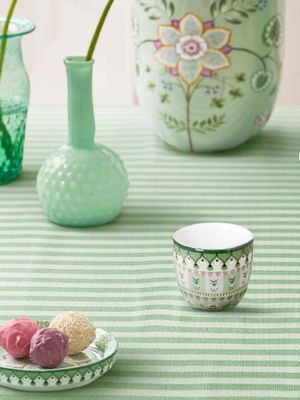 Egg Cup Lily and Lotus Green