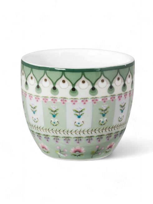 Egg Cup Lily and Lotus Green