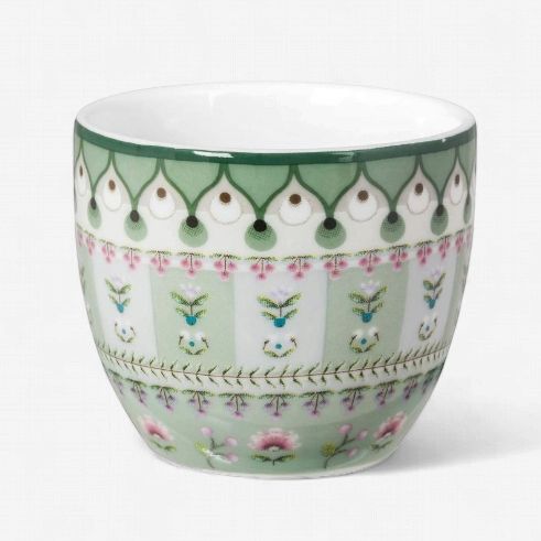 Egg Cup Lily and Lotus Green