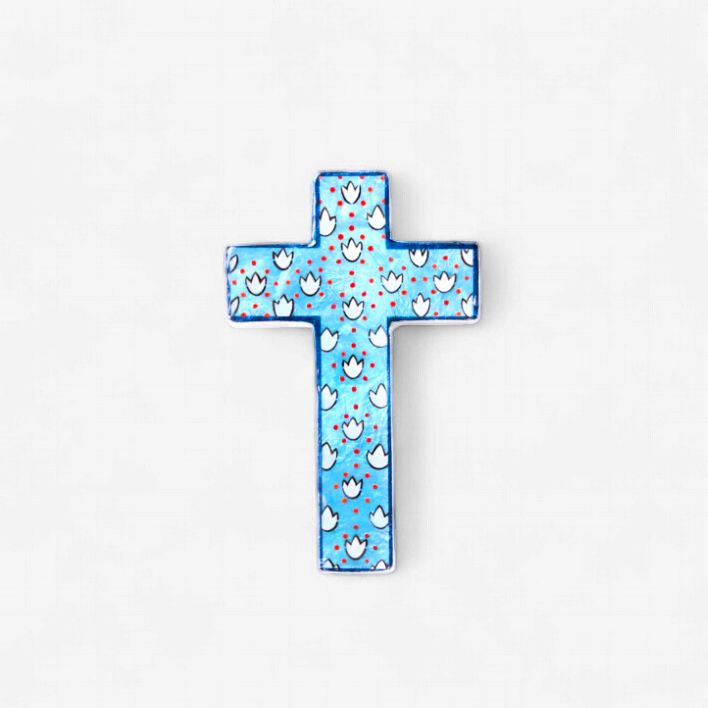 Samira sml Cross Blue Lotus