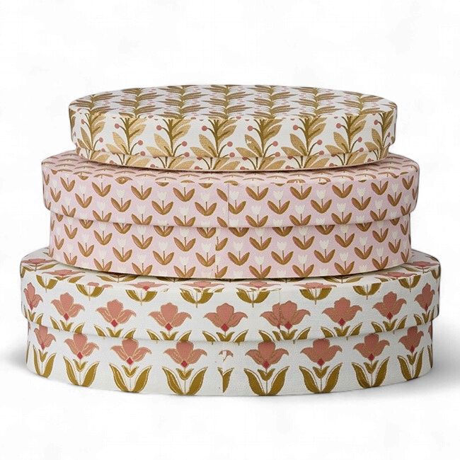 Oval Box Usha Old Rose