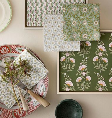 Paper Napkin Calla Pine 20cm 50pcs
