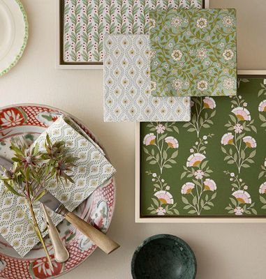 Paper Napkin Calla Pine 20cm 50pcs