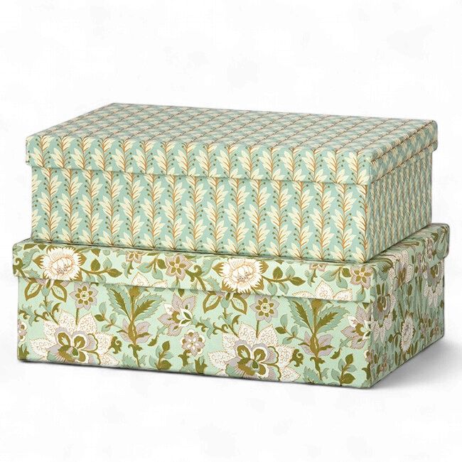 Oblong Duo Box  Sita Pistachio