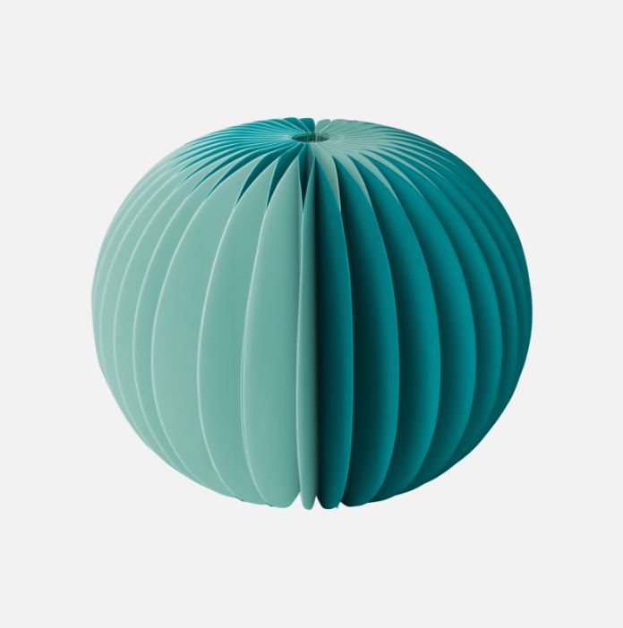 Paper Vase Yuki Petrol