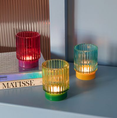 Tealight Glass Lumi Lime