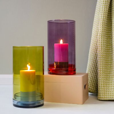 Glass Lantern Large Lucius Violet