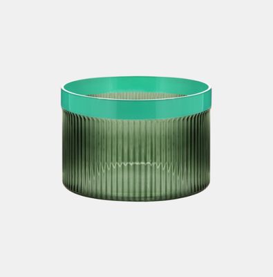 Glass Bowl Groove Green