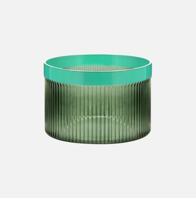 Glass Bowl Groove Green
