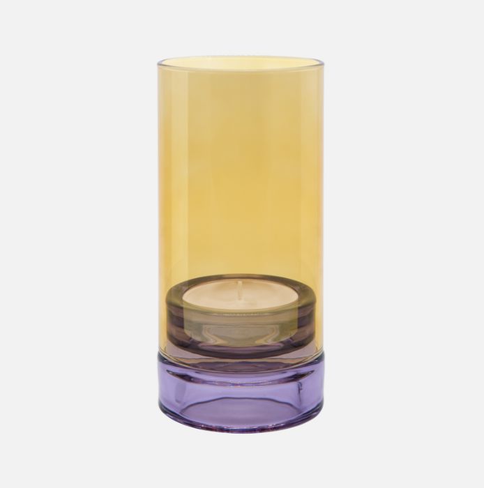 Glass Lantern Lys Lilac