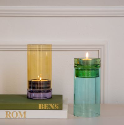 Glass Lantern Lys Lilac