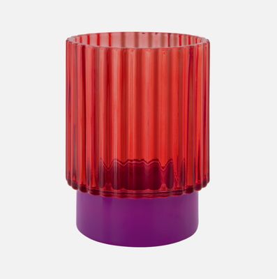 Tealight Glass Lumi Red